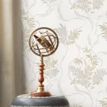 کاغذ دیواری سفید طلایی