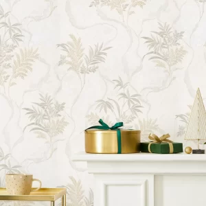 کاغذ دیواری طرح شاخ و برگ کد ۷۱۱۷