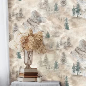 کاغذ دیواری طرح درخت و درختچه کد ۸۰۰۵