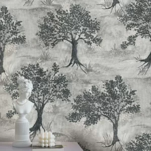 کاغذ دیواری طرح درخت و درختچه کد ۸۰۵۵