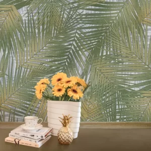 کاغذ دیواری طرح شاخ و برگ کد ۸۰۹۶