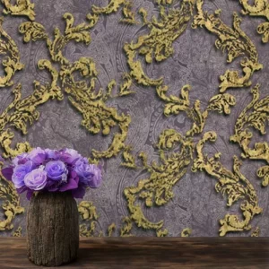 کاغذ دیواری طرح نقش و نگار کد ۶۱۲۷