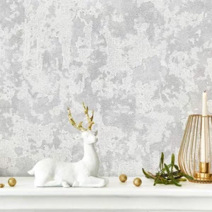 کاغذ دیواری طرح پتینه نقره‌ای کد ۱۰۰۰۸