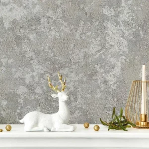 کاغذ دیواری طرح پتینه خاکستری کد ۱۰۰۱۰