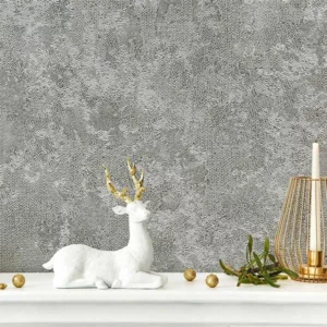 کاغذ دیواری طرح پتینه خاکستری کد ۱۰۰۱۱