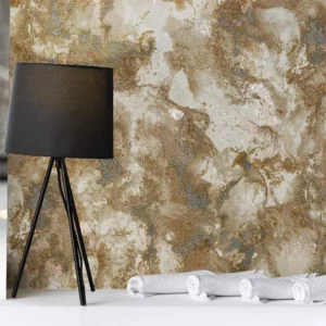 کاغذ دیواری طرح پتینه قهوه‌ای کد ۱۰۰۳۸