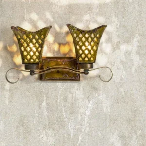 کاغذ دیواری طرح پتینه قهوه‌ای کد ۱۰۰۷۶