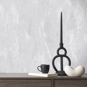 کاغذ دیواری طرح پتینه نقره‌ای کد ۱۰۰۸۱