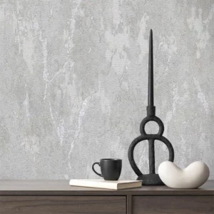 کاغذ دیواری طرح پتینه خاکستری کد ۱۰۰۸۳