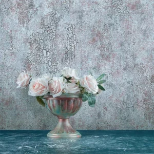 کاغذ دیواری طرح پتینه آبی کد ۱۰۰۹۹