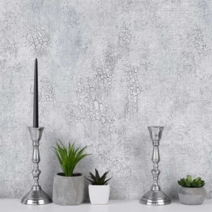 کاغذ دیواری طرح پتینه خاکستری کد ۱۰۱۰۸