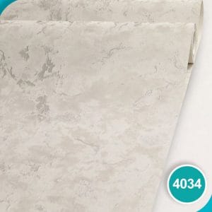 کاغذ دیواری طرح پتینه نقره ای کد 4034