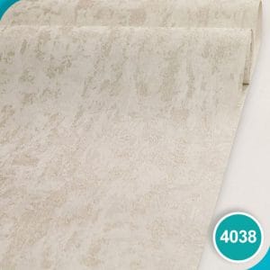 کاغذ دیواری طرح پتینه کرم طلایی کد 4038