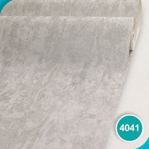 کاغذ دیواری طرح پتینه نقره ای کد 4041