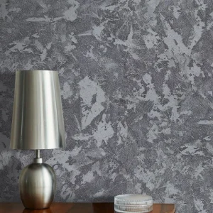 کاغذ دیواری طرح پتینه مشکی کد ۱۰۱۲۲