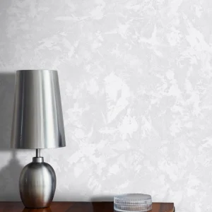 کاغذ دیواری طرح پتینه سفید کد ۱۰۱۲۵