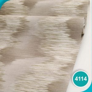 کاغذ دیواری طرح استریپ (موج دار) کد 4114