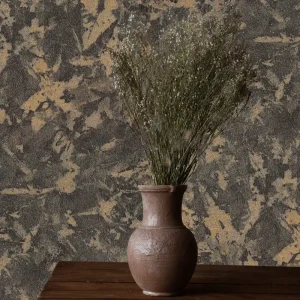 کاغذ دیواری طرح پتینه قهوه‎‌ای کد ۱۰۱۳۱