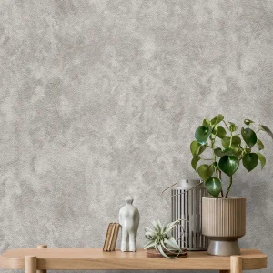 کاغذ دیواری طرح بافت نقره‌ای کد ۱۰۱۵۵