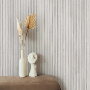 کاغذ دیواری طرح راه راه نقره‌ای کد ۱۰۱۸۲