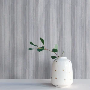 کاغذ دیواری طرح راه راه خاکستری کد ۱۰۱۸۳