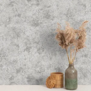 کاغذ دیواری طرح پتینه نقره‌ای کد ۱۰۱۸۶