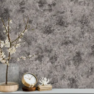 کاغذ دیواری طرح پتینه خاکستری / مشکی کد ۱۰۱۹۸