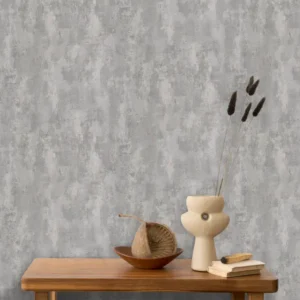 کاغذ دیواری طرح پتینه خاکستری کد ۱۰۲۲۸
