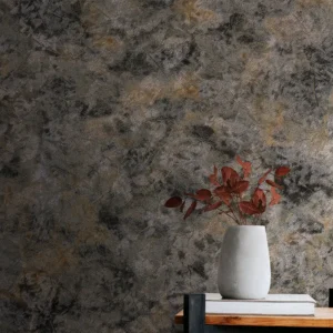 کاغذ دیواری طرح رگه‌دار خاکستری / طلایی کد ۱۱۰۰۱