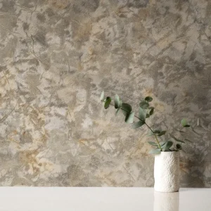 کاغذ دیواری طرح رگه‌دار / پتینه کرم کد ۱۱۰۰۳