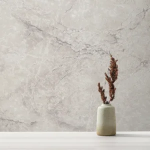 کاغذ دیواری طرح رگه‌دار / پتینه سفید کد ۱۱۰۰۸