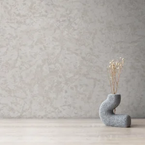 کاغذ دیواری طرح رگه‌دار / پتینه سفید کد ۱۱۰۰۹