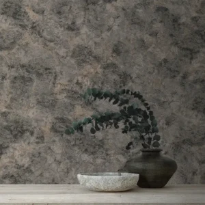 کاغذ دیواری طرح رگه‌دار / پتینه خاکستری کد ۱۱۰۱۳