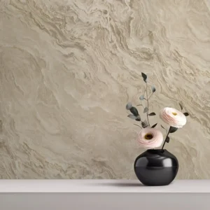 کاغذ دیواری طرح انتزاعی کرم / قهوه ای کد ۱۱۰۴۲