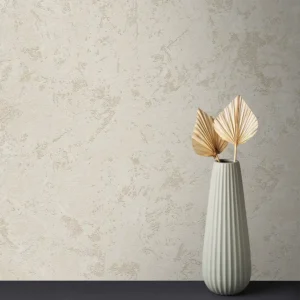 کاغذ دیواری طرح پتینه کرم کد ۱۱۰۴۳