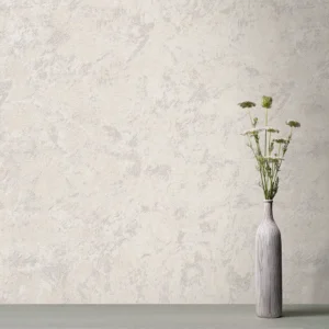 کاغذ دیواری طرح پتینه سفید کد ۱۱۰۴۵