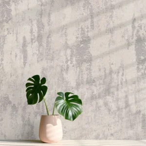 کاغذ دیواری طرح پتینه نقرهای کد ۱۱۰۵۱