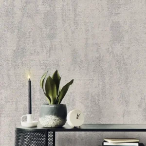 کاغذ دیواری طرح پتینه نقرهای کد ۱۱۰۵۷