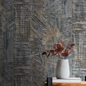 کاغذ دیواری طرح هندسی خاکستری کد ۱۱۰۶۰