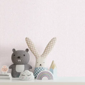 کاغذ دیواری کودک طرح ساده | صورتی کد 12022