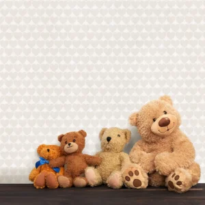 کاغذ دیواری کودک طرح قلب | کرم کد 12076