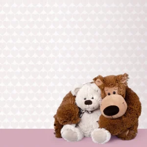 کاغذ دیواری کودک طرح قلب | صورتی کد 12088