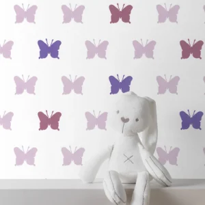 کاغذ دیواری کودک طرح پروانه‌ای | چند رنگ کد 12100